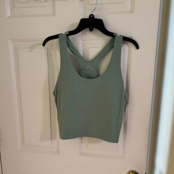 Jockey Sports Bra Moisture Wicking Sueded Interlock Green Bay - Picture 1 of 4